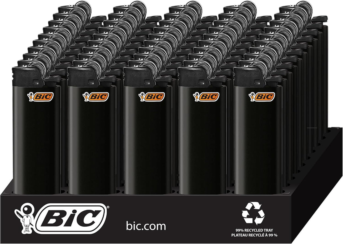 BIC LIGHTERS 50-COUNT TRAY (BLACKED OUT) WITH PACKAGING