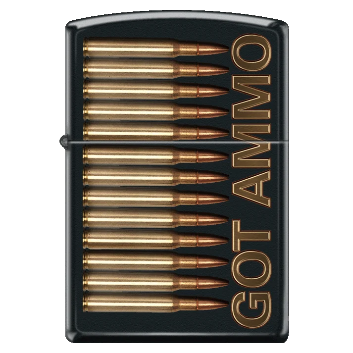 GENUINE ZIPPO LIGHTER (BULLETS GOT AMMO?)
