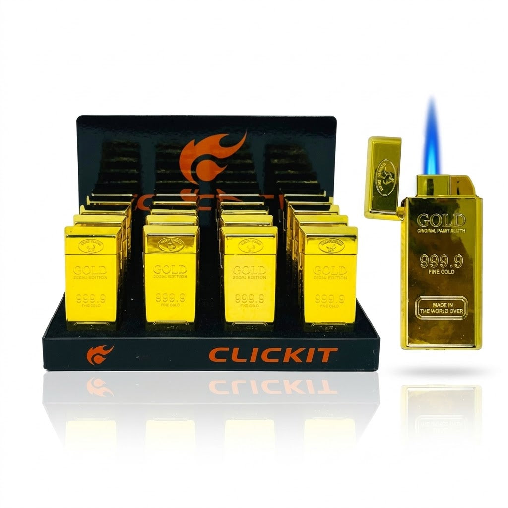 CLICK IT LIGHTER GOLD BAR
