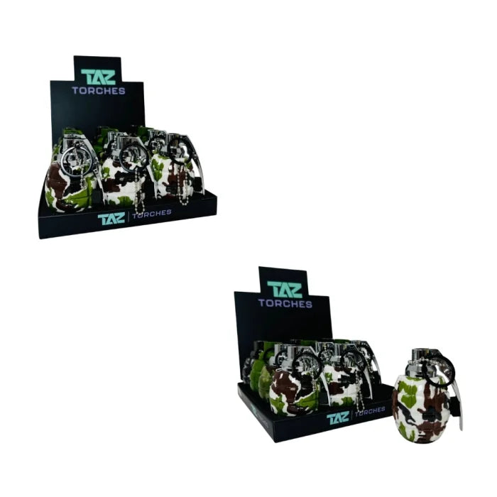TAZ TORCHES LARGE GRENADE 12CT WITH PACKAGING