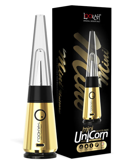 Lookah Mini Unicorn Royal Gold with Packaging
