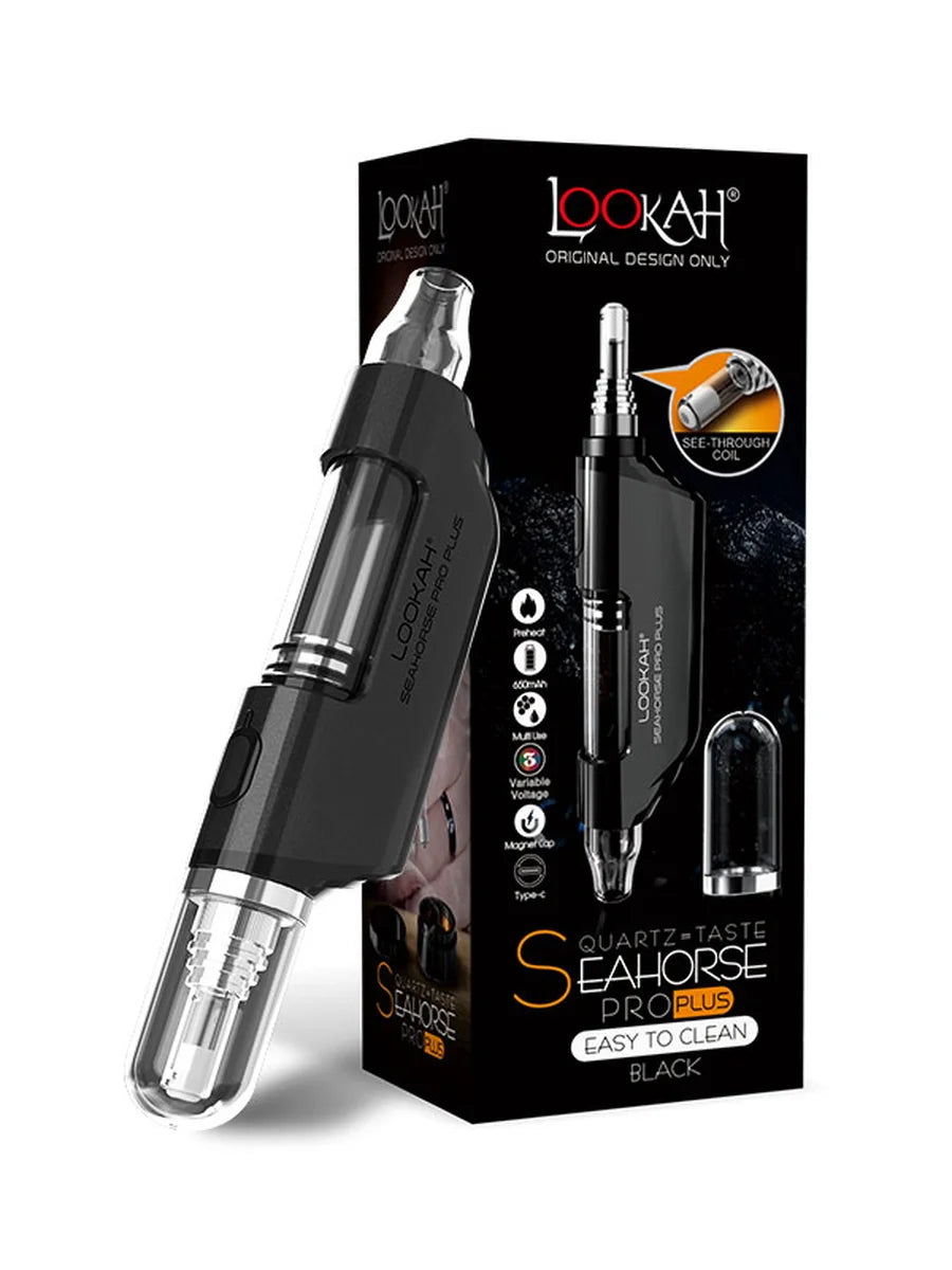 Lookah Seahorse Pro Plus Black with packaging