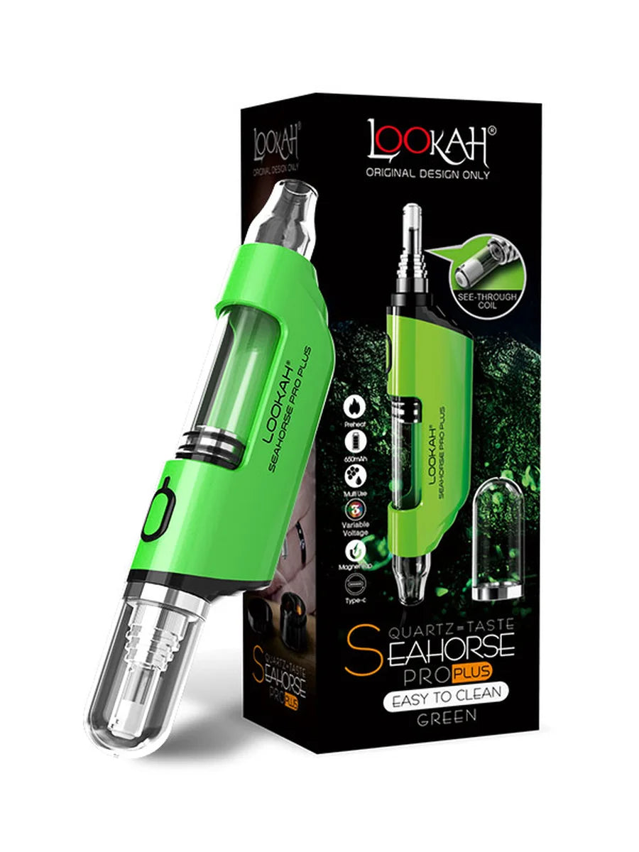 Lookah Seahorse Pro Plus Green with packaging