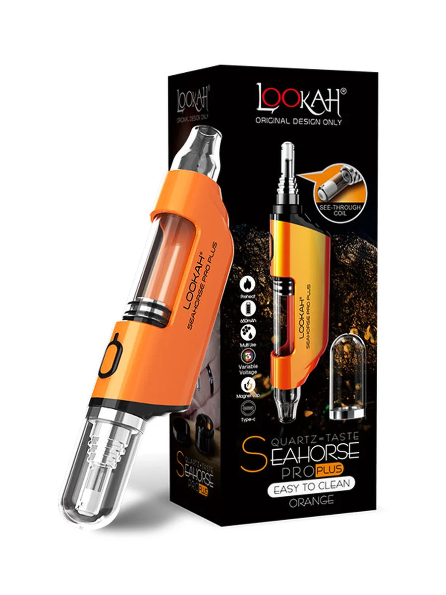 Lookah Seahorse Pro Plus Orange with packaging