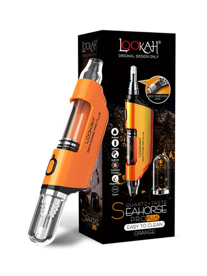 Lookah Seahorse Pro Plus Orange with packaging