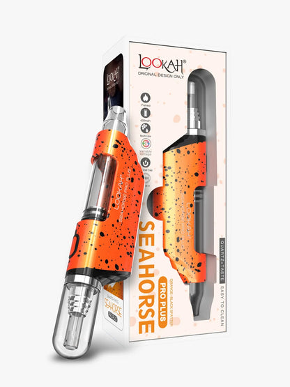 Lookah Seahorse Pro Plus Orange Black with packaging
