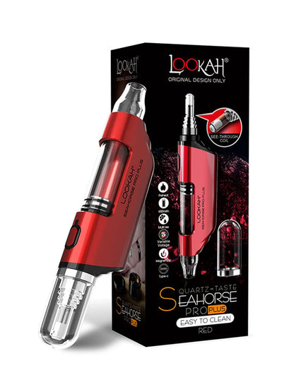 Lookah Seahorse Pro Plus Red wtih packaging