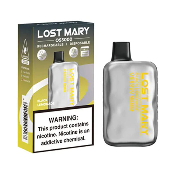 Lost Mary Bar Os 5000 5% - black_lemonade - with packaging