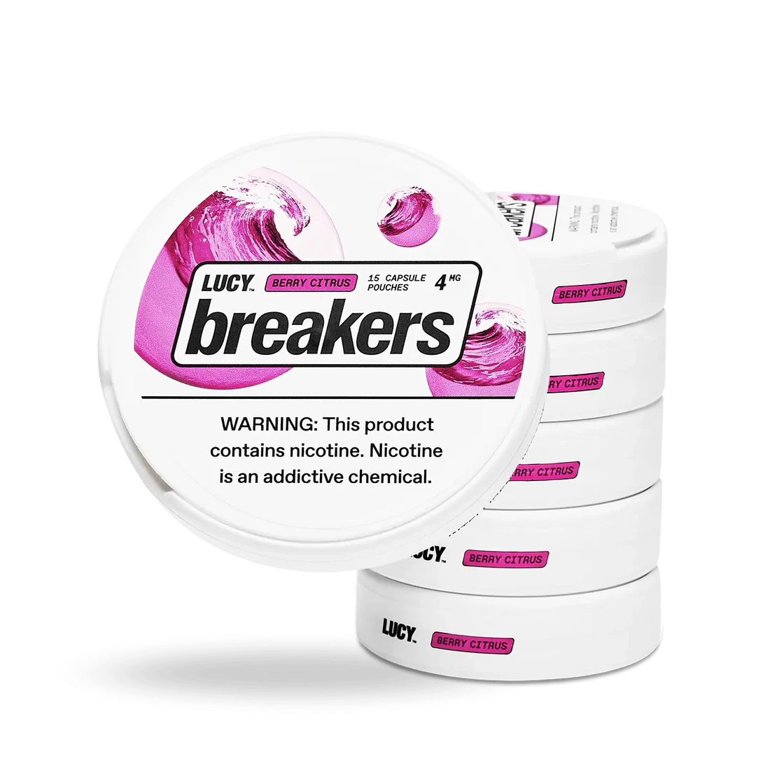 Lucy Breakers Pouches 1.35Oz Berry Citrus 4mg