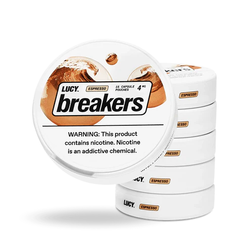 Lucy Breakers Pouches 1.35Oz Espresso 4mg