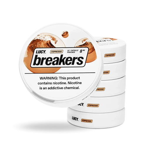 Lucy Breakers Pouches 1.35Oz Espresso 8mg