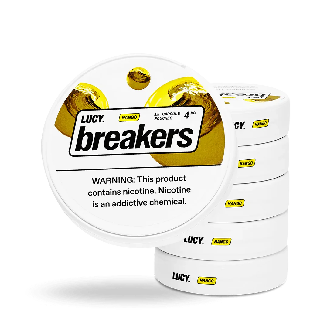 Lucy Breakers Pouches 1.35Oz Mango 4mg