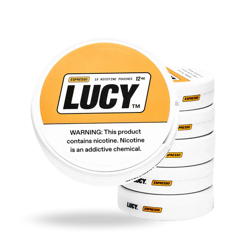 Lucy Nicotine Pouches 3.9 Oz Espresso 12mg