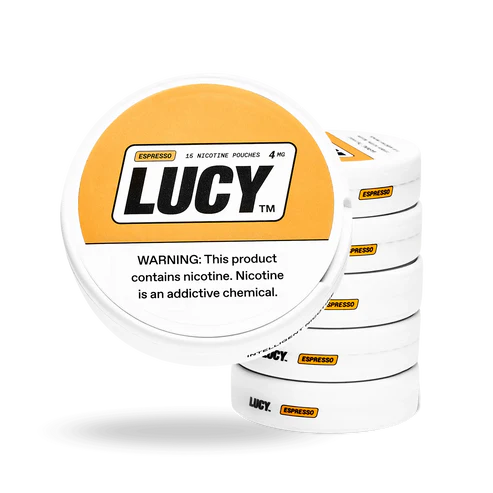 Lucy Nicotine Pouches 3.9 Oz Espresso 4mg