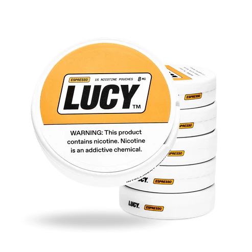 Lucy Nicotine Pouches 3.9 Oz Espresso 8mg