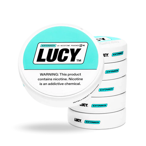 Lucy Nicotine Pouches 3.9 Oz Wintergreen 12mg