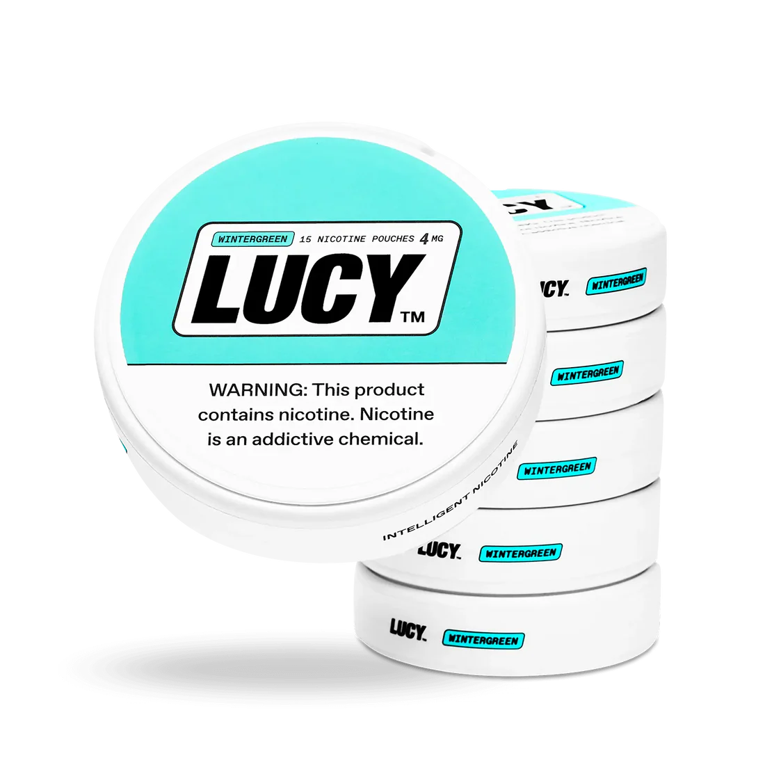 Lucy Nicotine Pouches 3.9 Oz Wintergreen 4mg