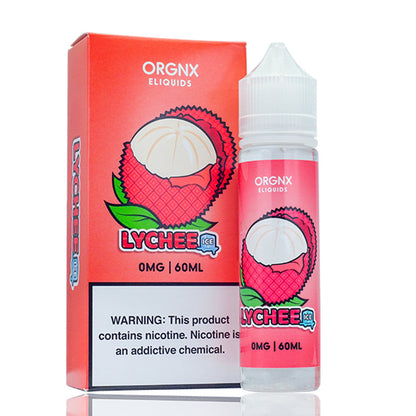 ORGNX Series E-Liquid | 60mL (Freebase) Lychee Ice With Packaging