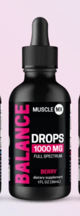 MUSCLE MX CBD DROPS BERRY 1000MG 6CT