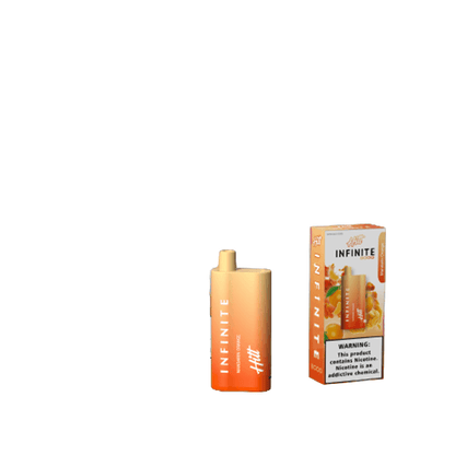 Hitt Infinite Disposable 8000 Puffs 20mL 50mg | 10 Per Pack | Mandarin Orange with packaging