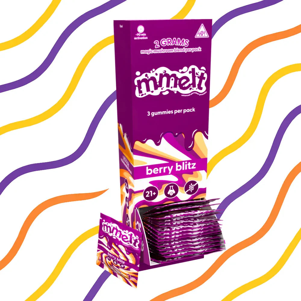 Mmelt Gummy 2G 3/20Pk Berry Blitz with packaging