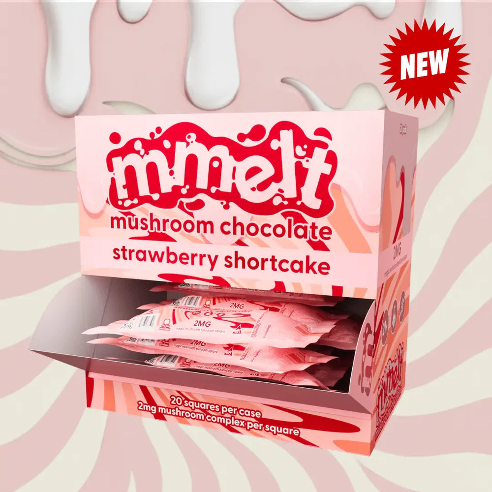 Mmelt Mushroom Chocolate 2Mg 2/20Ct Strawberry Shortcake Party Pack