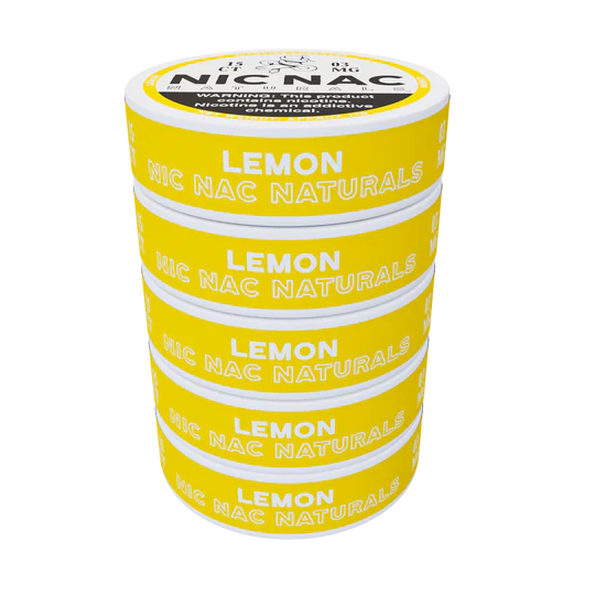 Nic Nac Naturals Nicotine Loznges 5Ct 2.11 Oz Lemon 3mg