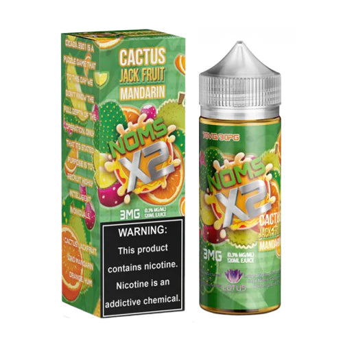 Noms X2  Cactus Jack Fruit Mandarin (120ML) (3mg) with Packaging