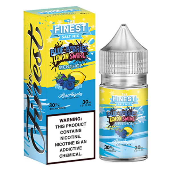 Finest Salt Series E-Liquid 30mL –   Blue-Berries Lemon Swirl with packaging