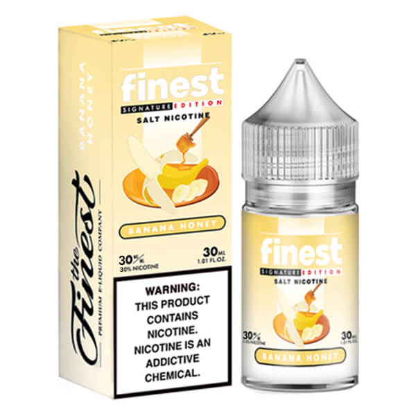 Finest Salt Series E-Liquid 30mL –  Banana Honey with packaging