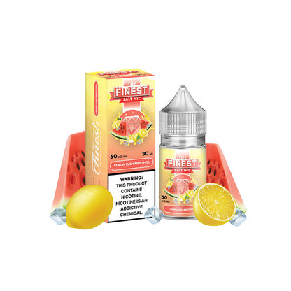 Finest Salt Series E-Liquid 30mL –   Lemon Lush Menthol with packaging