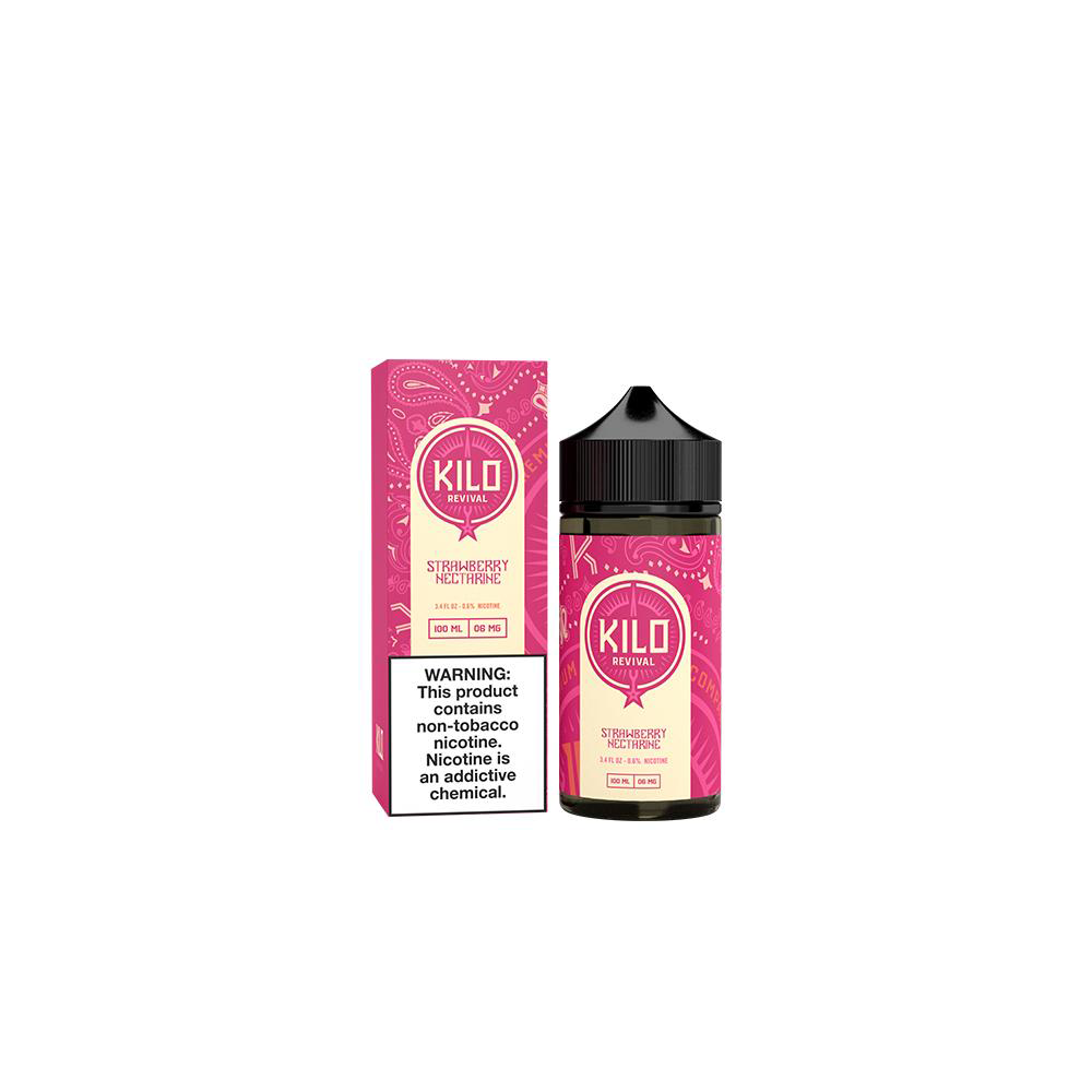 Kilo Revival TFN Series E-Liquid 100mL | Strawberry Nectarine with Packaging
