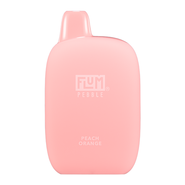 Flum Pebble Disposable 6000 Puffs 14mL 50mg | MOQ 10 Peach Orange