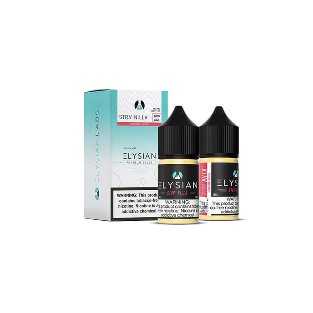 Elysian Salt Series E-Liquid x2-30mL (Salt Nic) | Stra Nilla with packaging