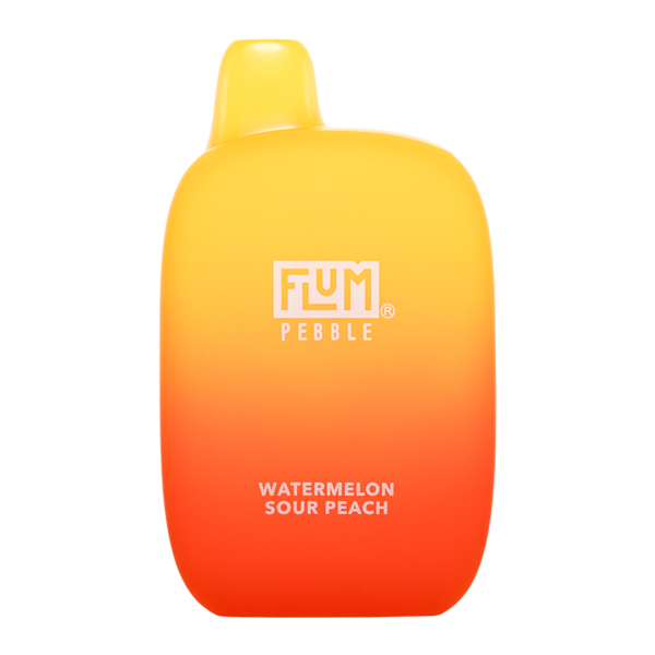 Flum Pebble Disposable 6000 Puffs 14mL 50mg | MOQ 10 Watermelon Sour Peach