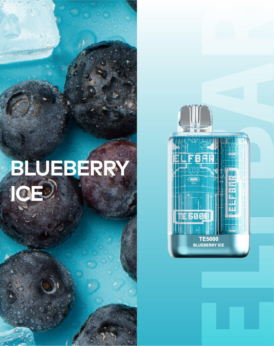 Elf Bar TE6000 Disposable 6000 Puffs 14mL - Blueberry Ice 40mg 