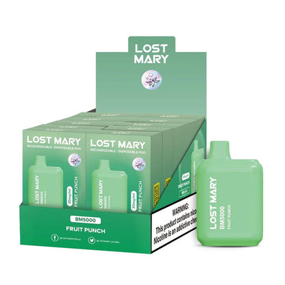 Lost Mary BM5000 3% 10PK | Fruit Punch with packaging