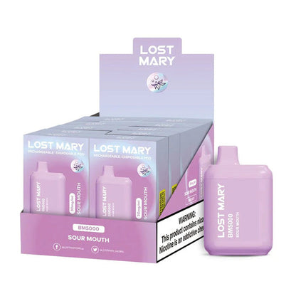 Lost Mary BM5000 3% 10PK | Sour Mouth with packaging