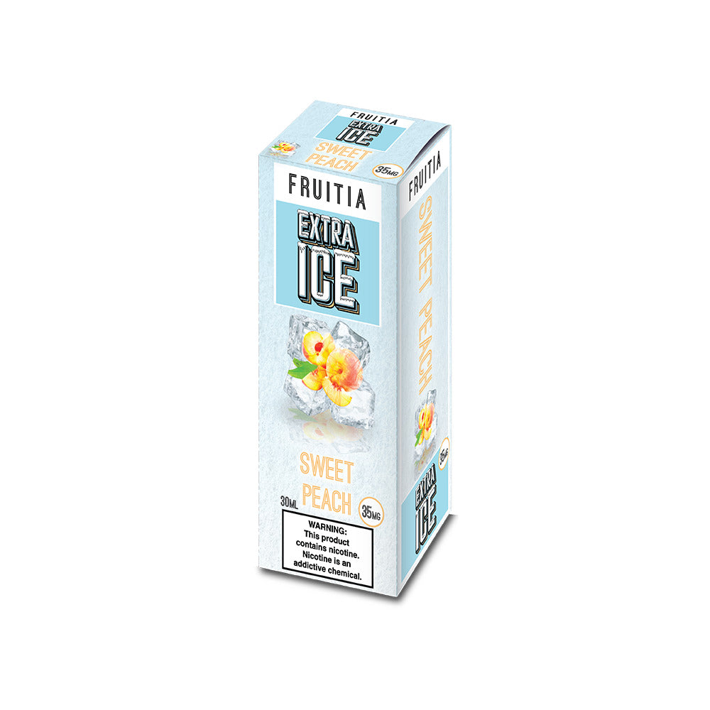Fresh Farms FRUITIA Salt Series E-Liquid 30mL (Salt Nic) | Sweet Peach EXTRA ICE with Packaging