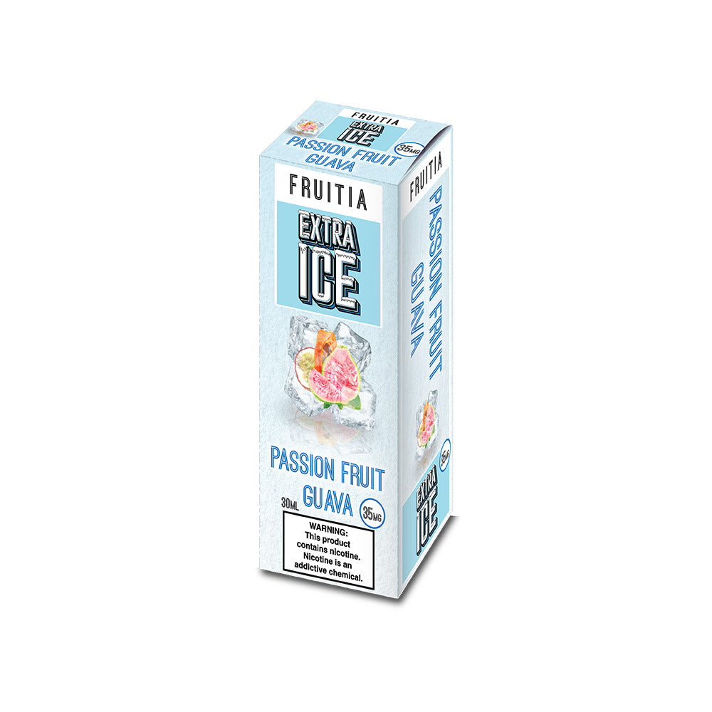 Fresh Farms FRUITIA Salt Series E-Liquid 30mL (Salt Nic) | Passionfruit Guava EXTRA ICE with Packaging