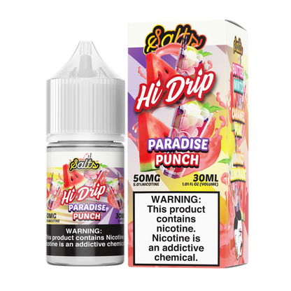 Hi-Drip Salt Series E-Liquid 30mL (Salt Nic) |Paradise Punch with packaging