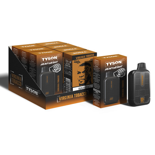 Tyson 2.0 Heavy Weight Disposable 7000 Puff 15mL 50mg | MOQ 10 Virginia Tobacco with Packaging