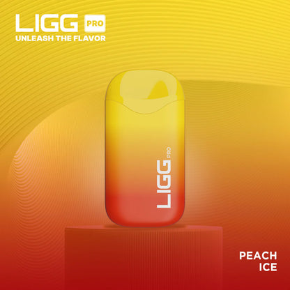 Ligg Pro Disposable | 5500 Puffs | 14mL  | 50mg | Peach Ice