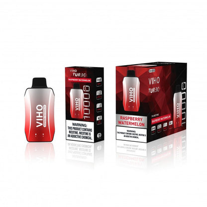 Viho Turbo Disposable 10000 Puffs (17mL) | MOQ 5 | Raspberry Watermelon with Packaging