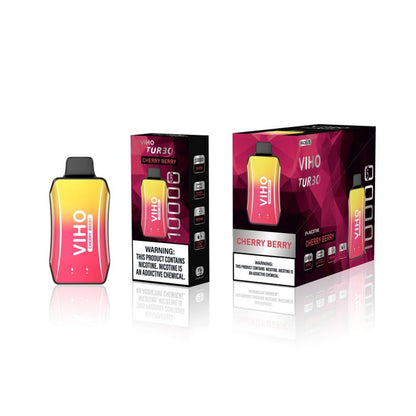 Viho Turbo Disposable 10000 Puffs (17mL) | MOQ 5 | Cherry Berry with Packaging