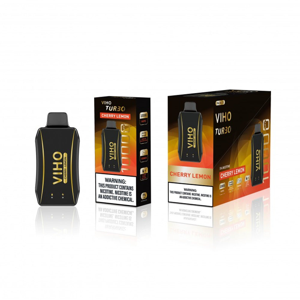 Viho Turbo Disposable 10000 Puffs (17mL) | MOQ 5 | Cherry Lemon with Packaging