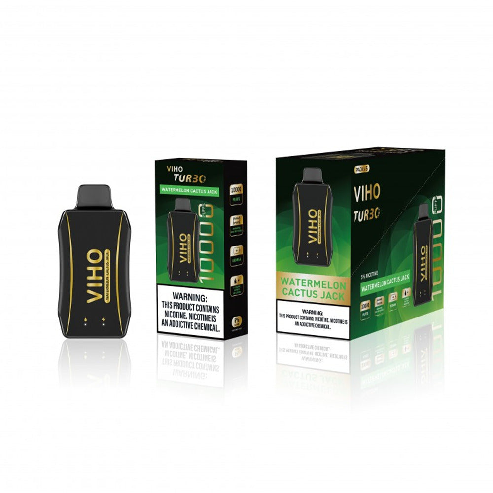 Viho Turbo Disposable 10000 Puffs (17mL) | MOQ 5 | Watermelon Cactus Jack  with Packaging