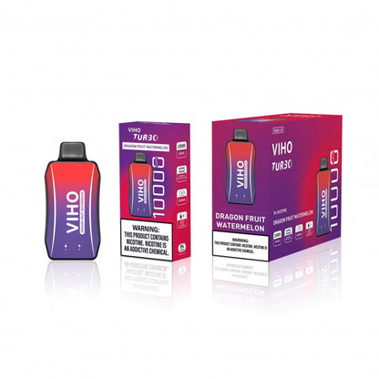 Viho Turbo Disposable 10000 Puffs (17mL) | MOQ 5 | Dragon Fruit Watermelon with Packaging