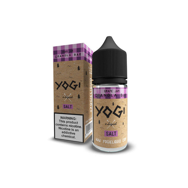 Yogi Salt Series E-Liquid 30mL | Grape Jam with packaging