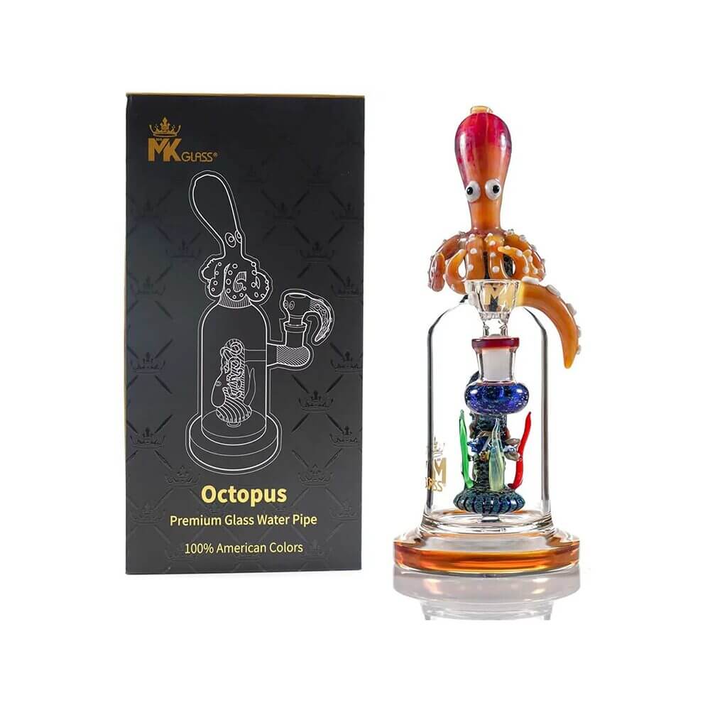 MKGlass MK100 Octopus Rig 11″ Water Pipe | Octopus